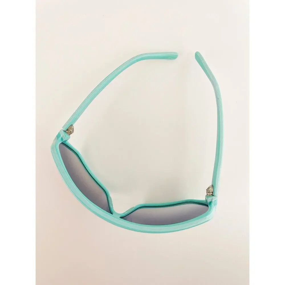 Stussy Mint Green Shield Sunglasses with Gradient Smoke Lenses